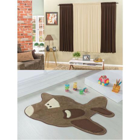 Kit Decoração Aviãozinho p/ Quarto Infantil = Cortina 2 Metros + Tapete Pelúcia - Bege Tabaco - Guga tapetes é ruim? Kit Decoração Aviãozinho p/ Quarto Infantil = Cortina 2 Metros + Tapete Pelúcia - Bege Tabaco - Guga tapetes é boa?