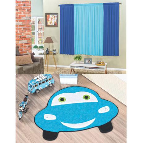 Kit Decoração Fusca Feliz p/ Quarto Infantil = Cortina 2 Metros + Tapete Pelúcia - Azul - Guga tapetes é ruim? Kit Decoração Fusca Feliz p/ Quarto Infantil = Cortina 2 Metros + Tapete Pelúcia - Azul - Guga tapetes é boa?