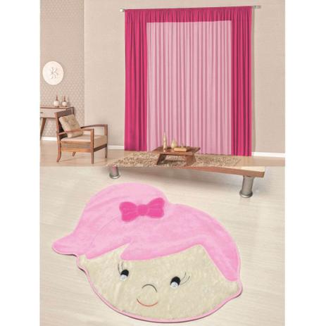 Kit Decoração Luna p/ Quarto Infantil = Cortina Malha 2 Metros + Tapete Pelúcia Menina Lívia - Rosa - Casa scarpa Menor preço em Kit Decoração Luna p/ Quarto Infantil = Cortina Malha 2 Metros + Tapete Pelúcia Menina Lívia - Rosa - Casa scarpa