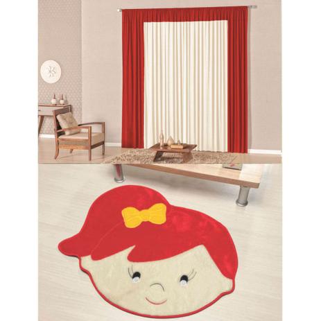 Kit Decoração Luna p/ Quarto Infantil = Cortina Malha 2 Metros + Tapete Pelúcia Menina Lívia - Vermelho - Casa scarpa é ruim? Kit Decoração Luna p/ Quarto Infantil = Cortina Malha 2 Metros + Tapete Pelúcia Menina Lívia - Vermelho - Casa scarpa é boa?