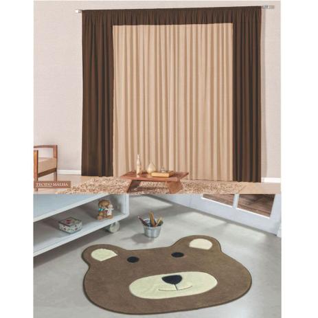 Kit Decoração Lutty p/ Quarto Menino = Cortina Malha 2 Metros + Tapete Pelúcia Ursinho - Castor Tabaco - Casa scarpa é ruim? Kit Decoração Lutty p/ Quarto Menino = Cortina Malha 2 Metros + Tapete Pelúcia Ursinho - Castor Tabaco - Casa scarpa é boa?