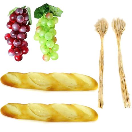 Kit Decoração Mesa Santa Ceia Pão e Fruta Artificial - Arranjos e vasos é boa?