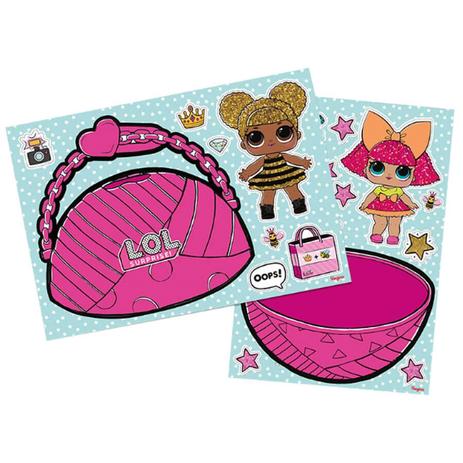 Kit Decorativo Cartonado LOL Surprise Regina Festas - Festabox Menor preço em Kit Decorativo Cartonado LOL Surprise Regina Festas - Festabox