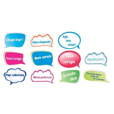 Kit Decorativo Plaquinhas Divertidas Chá de Bebê Meninos 11 itens Duster Menor preço em Kit Decorativo Plaquinhas Divertidas Chá de Bebê Meninos 11 itens Duster