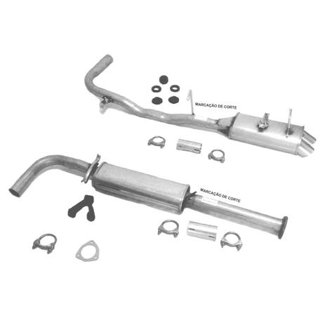 Menor preço em Kit Descarga Esportivo Gol 1.0 16v 2001 a 2005 Ronco Top - Diskscap