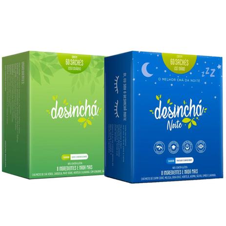 Kit Desinchá 60 Sachês + Desinchá Noite - K-fit Menor preço em Kit Desinchá 60 Sachês + Desinchá Noite - K-fit