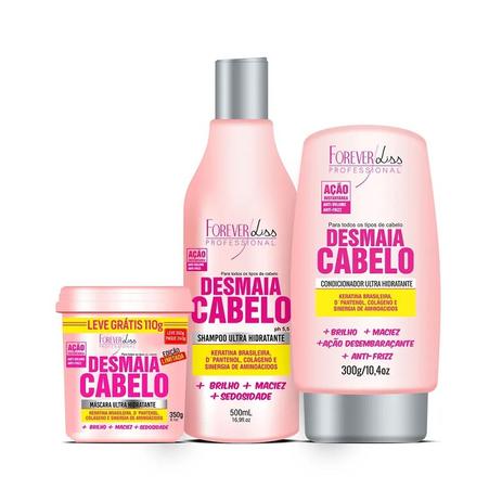 Kit Desmaia Cabelo (3 Produtos) Forever Liss Menor preço em Kit Desmaia Cabelo (3 Produtos) Forever Liss
