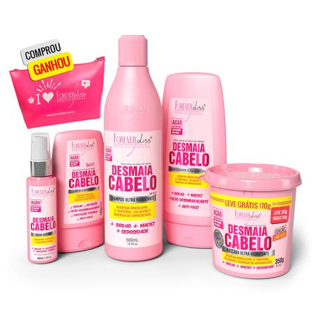 Kit Desmaia Cabelo Completo Forever Liss Menor preço em Kit Desmaia Cabelo Completo Forever Liss