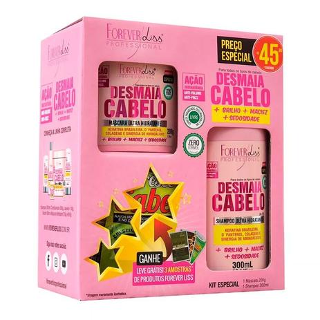 Kit Desmaia Cabelo Forever Liss Com Shampoo 300ml + Máscara 200g é ruim? Kit Desmaia Cabelo Forever Liss Com Shampoo 300ml + Máscara 200g é boa?