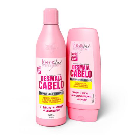 Kit Desmaia Cabelo Shampoo e Condicionador Forever Liss Menor preço em Kit Desmaia Cabelo Shampoo e Condicionador Forever Liss
