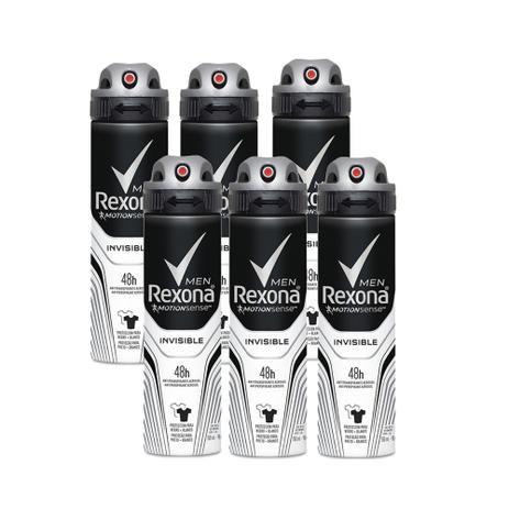 Kit Desodorante Aerossol Rexona Men Invisible 150ml 6 uni é boa?