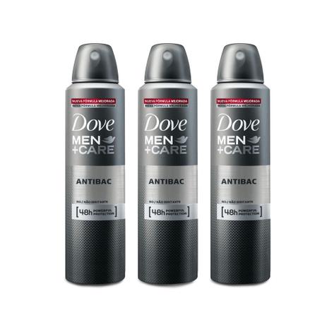 Kit Desodorante Antitranspirante Aerosol Dove Men +Care Antibacteriano 3x150ml Leve Mais e Pague Menos Menor preço em Kit Desodorante Antitranspirante Aerosol Dove Men +Care Antibacteriano 3x150ml Leve Mais e Pague Menos