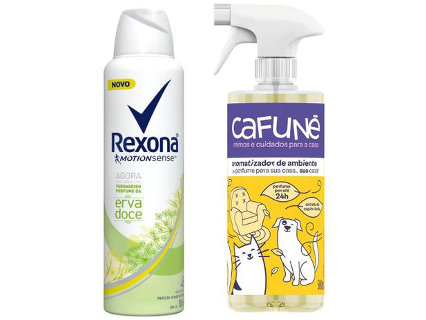 Kit Desodorante Antitranspirante Feminino Rexona – 150ml + Aromatizador de Ambiente Cafuné 150ml