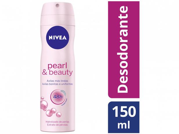 Kit Desodorante Nivea 6 Unidades – Pearl & Beauty Aerossol Feminino 150ml