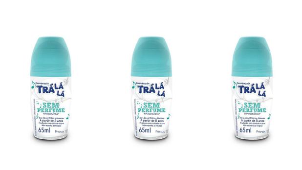 Menor preço em Kit Desodorante Roll-on Trá Lá Lá Kids Sem Perfume (PAC 3 unidades de 65ml cada) Phisalia