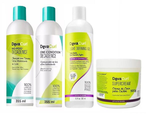 Kit Deva Curl Decadence (4 Produtos) Menor preço em Kit Deva Curl Decadence (4 Produtos)