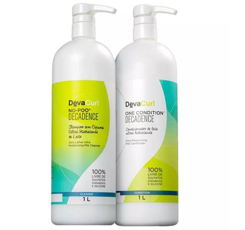 Kit Deva Curl Decadence No Poo E One Condition 2x1000ml Menor preço em Kit Deva Curl Decadence No Poo E One Condition 2x1000ml