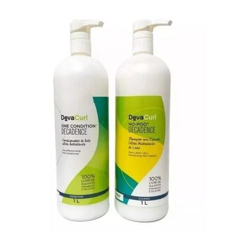 Kit Deva Curl Decadence No-poo One Condition 1L Menor preço em Kit Deva Curl Decadence No-poo One Condition 1L