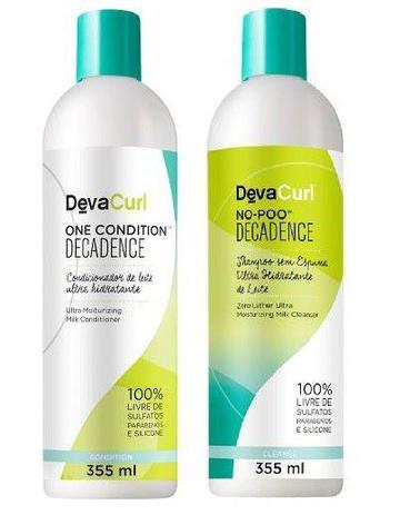 Kit Deva Curl Decadence Now Poo E One Condition 355ml Menor preço em Kit Deva Curl Decadence Now Poo E One Condition 355ml