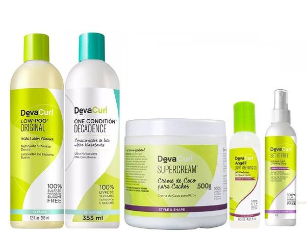 Kit deva Curl Definição dos Cachos (5 Itens) Menor preço em Kit deva Curl Definição dos Cachos (5 Itens)