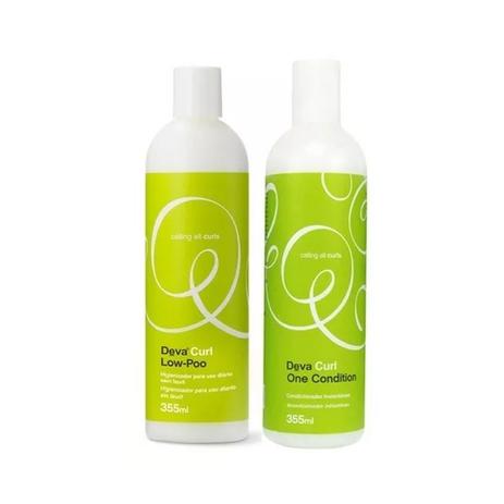 Kit Deva Curl Low Poo e One Condicionador Menor preço em Kit Deva Curl Low Poo e One Condicionador