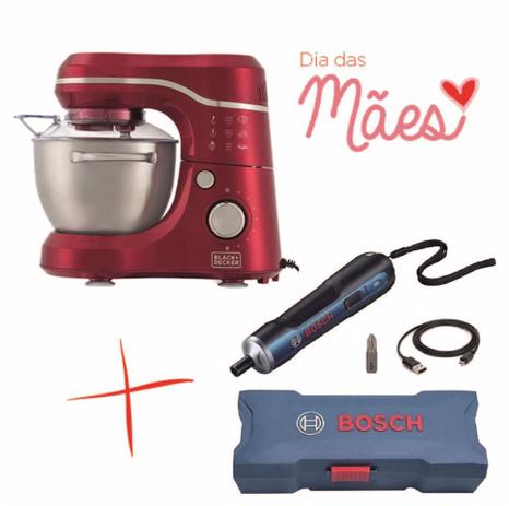 Kit dia das Mães Parafusadeira Bosch Go Bivolt e Batedeira Planetaria 110V - Blackdecker Menor preço em Kit dia das Mães Parafusadeira Bosch Go Bivolt e Batedeira Planetaria 110V - Blackdecker