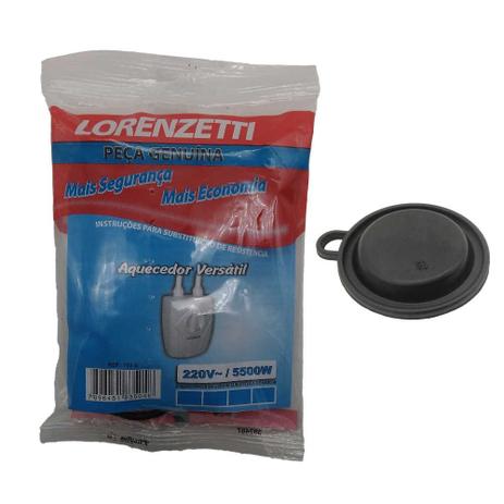 Kit Diafragma e Resistência Aquecedor Versátil 220 v Lorenzetti Menor preço em Kit Diafragma e Resistência Aquecedor Versátil 220 v Lorenzetti