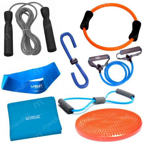 Kit Disco Equilibrio + 2 Elasticos e Faixa + Mini Band + Corda e Arco + Exercitador Liveup Menor preço em Kit Disco Equilibrio + 2 Elasticos e Faixa + Mini Band + Corda e Arco + Exercitador Liveup