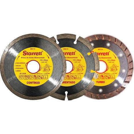 Kit Discos Diamantados com 3 Peças - KDDP110-3 - Starrett Menor preço em Kit Discos Diamantados com 3 Peças - KDDP110-3 - Starrett