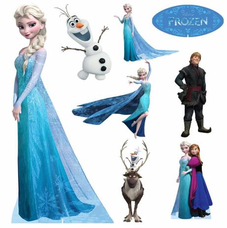 kit Display festa Mdf Frozen 1 Totem chão e 8 Displays 25cm - X4adesivos Menor preço em kit Display festa Mdf Frozen 1 Totem chão e 8 Displays 25cm - X4adesivos