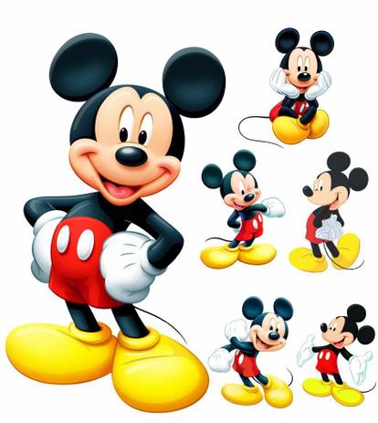 kit Display festa Mickey 1 Totem chão e 6 Displays 22cm - X4adesivos Menor preço em kit Display festa Mickey 1 Totem chão e 6 Displays 22cm - X4adesivos