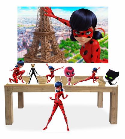Kit Display Mdf Ladybug Miraculous 07 Pçs + Painel - X4adesivos é ruim? Kit Display Mdf Ladybug Miraculous 07 Pçs + Painel - X4adesivos é boa?