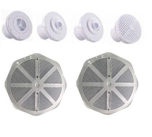 Kit Dispositivos Para Piscinas De Vinil Em Abs, 01 Aspiração, 02 Retornos, 01 Ralo Quebra Ondas e 02 Drenos de Fundo - Pooltec Menor preço em Kit Dispositivos Para Piscinas De Vinil Em Abs, 01 Aspiração, 02 Retornos, 01 Ralo Quebra Ondas e 02 Drenos de Fundo - Pooltec