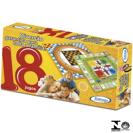 Kit Diversão 18 Jogos 65587 Xalingo Menor preço em Kit Diversão 18 Jogos 65587 Xalingo