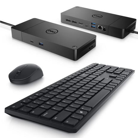 Menor preço em Kit Dock Station WD19S + Teclado e mouse sem fio Dell Pro KM5221W
