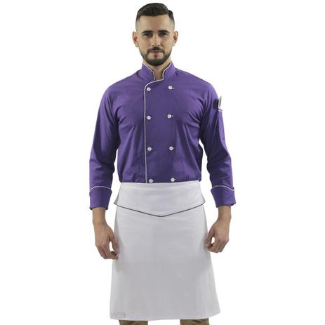 Kit Dólmã Chef de Cozinha Unissex Avental de Cintura Profissional - Wp confecções Menor preço em Kit Dólmã Chef de Cozinha Unissex Avental de Cintura Profissional - Wp confecções