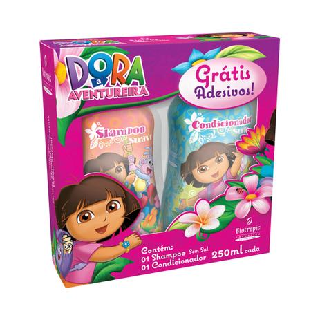Kit dora aventureira - shampoo + cond 250ml + adesivos - Biotropic é ruim? Kit dora aventureira - shampoo + cond 250ml + adesivos - Biotropic é boa?