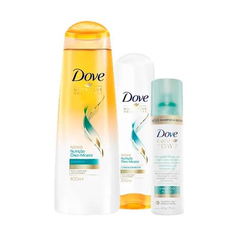 Kit Dove Hidratação Intensa Oxigênio Shampoo 400ml + Condicionador 200ml Ganhe Shampoo a Seco Dove Care On Day 75ml Menor preço em Kit Dove Hidratação Intensa Oxigênio Shampoo 400ml + Condicionador 200ml Ganhe Shampoo a Seco Dove Care On Day 75ml
