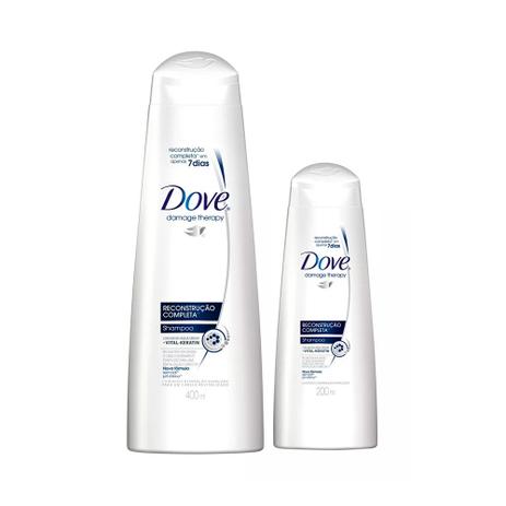 Kit Dove Reconstrução Completa - Shampoo + Condicionador Menor preço em Kit Dove Reconstrução Completa - Shampoo + Condicionador