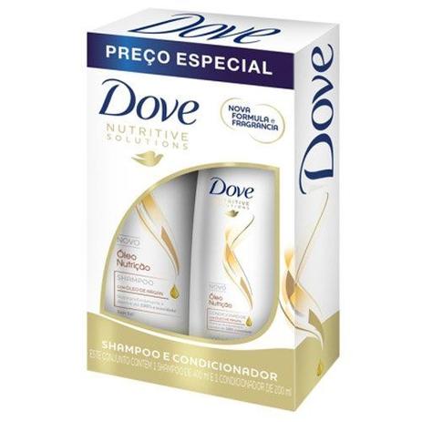 Kit Dove Shampoo Óleo Nutrição 400ml + Condicionador 200ml Menor preço em Kit Dove Shampoo Óleo Nutrição 400ml + Condicionador 200ml