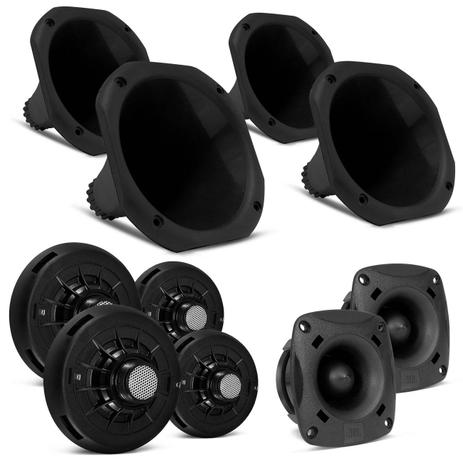 Kit Drivers JBL D200 200W RMS 8 Ohms Fenólico + Super Tweeters JBL ST200 200W RMS + 4 Cornetas Curta - Jbl selenium Menor preço em Kit Drivers JBL D200 200W RMS 8 Ohms Fenólico + Super Tweeters JBL ST200 200W RMS + 4 Cornetas Curta - Jbl selenium