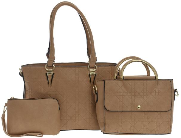Kit duas bolsas femininas e Porta moedas em couro sintético Biertan - Rallory Menor preço em Kit duas bolsas femininas e Porta moedas em couro sintético Biertan - Rallory