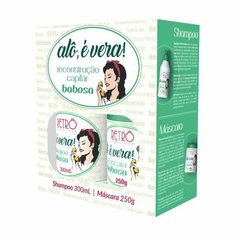 Kit Duo Babosa Reconstrutor Alô é Vera Retrô - 2 Produtos - Retrô cosméticos Menor preço em Kit Duo Babosa Reconstrutor Alô é Vera Retrô - 2 Produtos - Retrô cosméticos