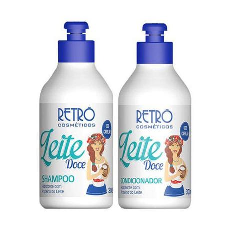 Kit Duo Retrô Leite Doce Shampoo e Condicionador 2x300mL - Retrô cosméticos é ruim? Kit Duo Retrô Leite Doce Shampoo e Condicionador 2x300mL - Retrô cosméticos é boa?