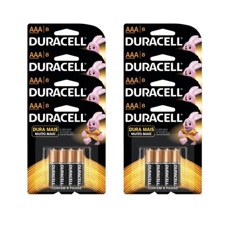 Kit Duracell Duralock Pilha Alcalina AAA c/64 unidades Menor preço em Kit Duracell Duralock Pilha Alcalina AAA c/64 unidades