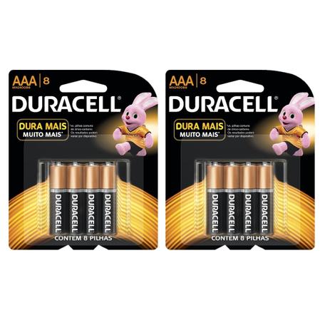 Kit Duracell Duralock Pilha Alcalina AAA com 16 unidades Menor preço em Kit Duracell Duralock Pilha Alcalina AAA com 16 unidades