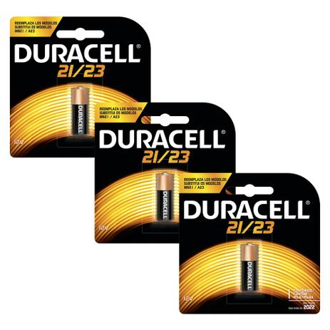 Kit Duracell Duralock Pilha Quantum MN 21 com 3 unidades Menor preço em Kit Duracell Duralock Pilha Quantum MN 21 com 3 unidades
