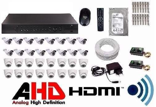 Kit Dvr 32 Cameras Infravermelho Ahd 2.0mp Ir Cut + Hd 2tb - Luxpower Menor preço em Kit Dvr 32 Cameras Infravermelho Ahd 2.0mp Ir Cut + Hd 2tb - Luxpower