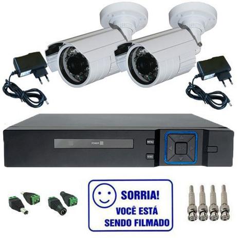 Kit Dvr Stand Alone Multi HD 4 canais + 2 Câmeras Bullet Infravermelho AHD 1.3 Mp + 2 fontes + 4 Conectores - Dvr anko Menor preço em Kit Dvr Stand Alone Multi HD 4 canais + 2 Câmeras Bullet Infravermelho AHD 1.3 Mp + 2 fontes + 4 Conectores - Dvr anko