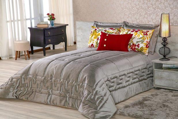 Kit Edredom Milano Queen 06 Peças - Cinza - Enxovais aquarela é ruim? Kit Edredom Milano Queen 06 Peças - Cinza - Enxovais aquarela é boa?